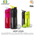 1000ml néon couleur BPA libre protéine Shaker en plastique bouteille (HDP-0329)
